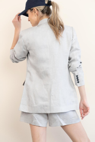 Copenhagen Muse |  Double breasted blazer Natalie | grey blue  | Picture 8