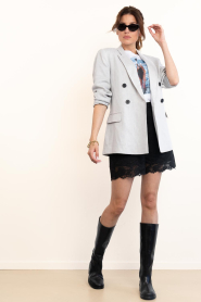Copenhagen Muse :  Double breasted blazer Natalie | grey blue  - img4