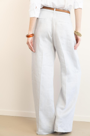 Copenhagen Muse |  Linen trousers Natalie | blue grey | Picture 7