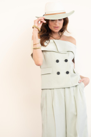 Copenhagen Muse |  Off-shoulder top Ivanna | green | Picture 4
