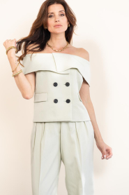 Copenhagen Muse |  Off-shoulder top Ivanna | green | Picture 6