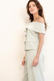 Copenhagen Muse |  Off-shoulder top Ivanna | green | Picture 7