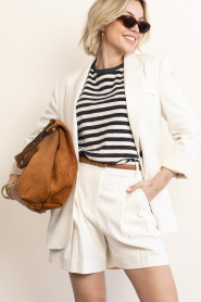 Copenhagen Muse |  Pinstripe short Tailor | natural | Picture 2