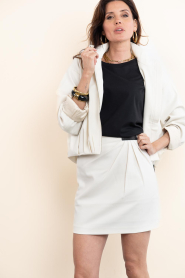 Copenhagen Muse :  Cropped bomber jacket Tailor | natural - img2