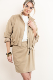 Copenhagen Muse |  Cropped bomber jacket Tailor | camel | Picture 2