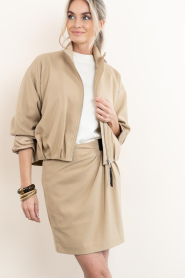 Copenhagen Muse |  Cropped bomber jacket Tailor | camel | Picture 4