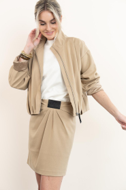 Copenhagen Muse |  Cropped bomber jacket Tailor | camel | Picture 6