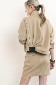 Copenhagen Muse |  Cropped bomber jacket Tailor | camel | Picture 8