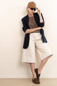 Copenhagen Muse |  Leather bermuda Royal | natural | Picture 2