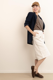 Copenhagen Muse |  Leather bermuda Royal | natural | Picture 3