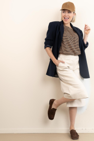 Copenhagen Muse |  Leather bermuda Royal | natural | Picture 5