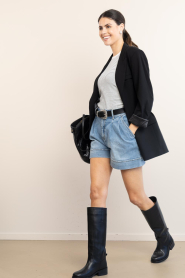 Copenhagen Muse :  Striped stretch top Siv | natural - img3