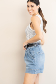 Copenhagen Muse :  Striped stretch top Siv | natural - img7