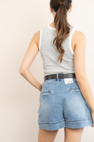 Copenhagen Muse :  Striped stretch top Siv | natural - img8