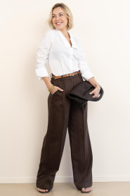 Copenhagen Muse |  Cotton mix blouse Poppi | white | Picture 4