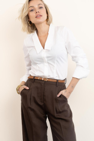 Copenhagen Muse |  Cotton mix blouse Poppi | white | Picture 2