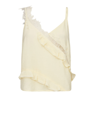 Copenhagen Muse |  Top with lace details Norma | light yellow | Picture 1