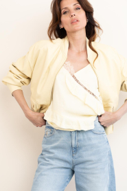 Copenhagen Muse |  Top with lace details Norma | light yellow | Picture 2