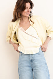 Copenhagen Muse |  Top with lace details Norma | light yellow | Picture 4
