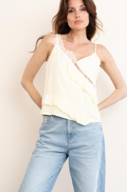 Copenhagen Muse |  Top with lace details Norma | light yellow | Picture 5