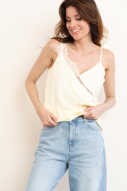 Copenhagen Muse |  Top with lace details Norma | light yellow | Picture 7