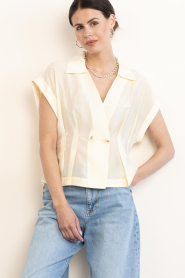 Copenhagen Muse |  Tailored blouse Molly | yellow | Picture 4