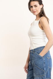 Copenhagen Muse |  Stretch asymetrical top Siv | natural | Picture 5