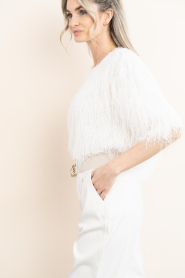 Copenhagen Muse |  Top with fringes Fallon | natural | Picture 8