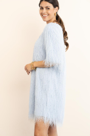 Copenhagen Muse |  Mini dress with fringes Fallon | light blue | Picture 7