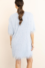 Copenhagen Muse |  Mini dress with fringes Fallon | light blue | Picture 9