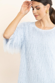Copenhagen Muse |  Mini dress with fringes Fallon | light blue | Picture 10