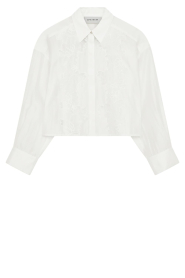 Copenhagen Muse |  Cropped blouse with lace details Molly | natural | Picture 1