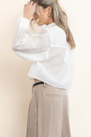 Copenhagen Muse |  Cropped blouse with lace details Molly | natural | Picture 7