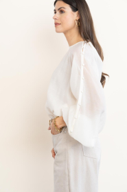 Copenhagen Muse |  Top with buttons Tilly | natural | Picture 7