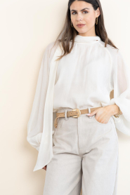Copenhagen Muse |  Top with buttons Tilly | natural | Picture 4