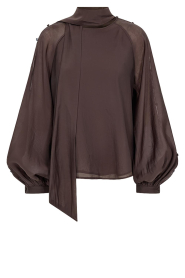 Copenhagen Muse |  Top with buttons Tilly | brown