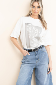 Copenhagen Muse |  Boxy T-shirt with print Muse | natural | Picture 2