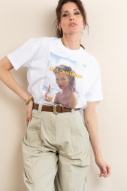 Elite Paris |  T-shirt with print Hour | white | Picture 7