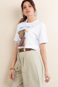 Elite Paris |  T-shirt with print Hour | white | Picture 8