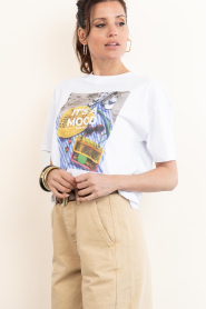 Elite Paris |  T-shirt with print Mood | white | Picture 5