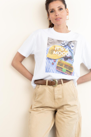 Elite Paris |  T-shirt with print Mood | white | Picture 2