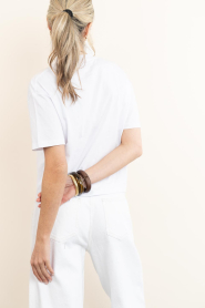 Elite Paris |  T-shirt with print Mes | white | Picture 6