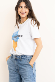 Elite Paris |  T-shirt with print Gelato | white | Picture 2