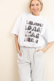 Elite Paris |  T-shirt with print Photo | white | Picture 4