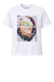 Elite Paris |  wit | Basic t-shirt Fit | Picture 1