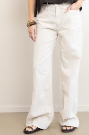 Lois Jeans |  Wide leg linen pants Skater L32 | natural | Picture 4