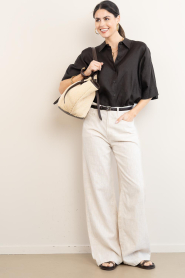 Lois Jeans |  Wide leg linen pants Skater L32 | natural | Picture 3
