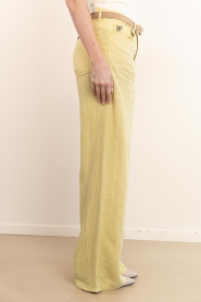 Lois Jeans |  Wide leg linen pants Skater L32 | yellow | Picture 6