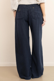 Lois Jeans |  Wide leg linnen pants Skater L32 | dark blue | Picture 6
