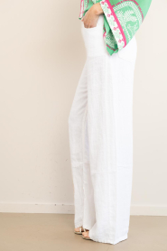 Lois Jeans :  Wide leg linnen pants Skater L32 | white - img6